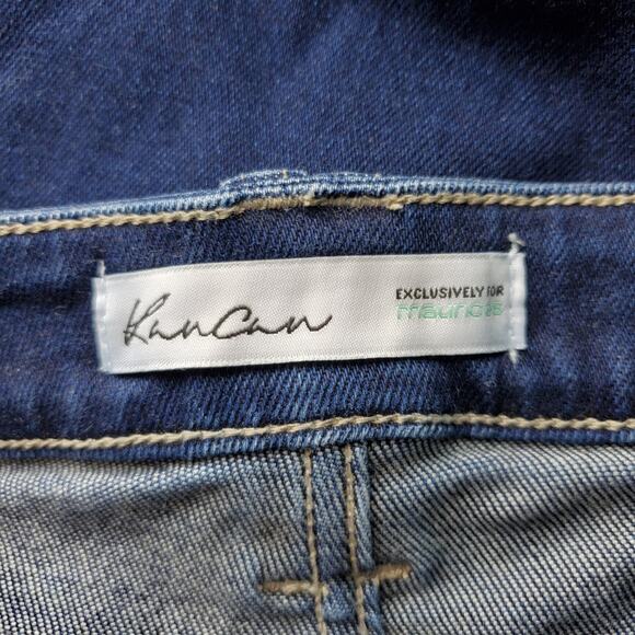 Kancan Womens Skinny Curvy High Rise Distressed Frayed Hem Jeans Size 30 - Picture 3 of 7